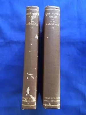 Collected Poems. Vol. I: Rhyming Poems Vol. Ii: Unrhyming Poems - D.h. Lawrence • $150