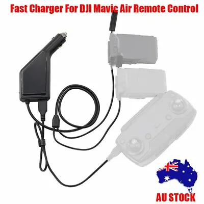 $34.76 • Buy AU For DJI Mavic Air Drone Remote Control 3in1 Battery Car Charger Accessories