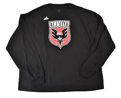 Adidas MLS Mens DC United Soccer Black Long Sleeve Shirt New 2XL • $9.99