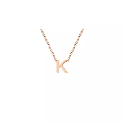 Personalised 9 Ct Yellow Gold Dainty Initial Necklace A-Z 38 Cm - 43 Cm • $129