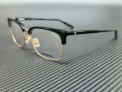 MONT BLANC MB0199OA 006 Black Gold Men's Medium 56 Mm Eyeglasses • $178.20
