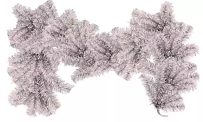 Silver Christmas Garland 6FT Length 16IN Width Christmas Tinsel Brush Garland • $54.99