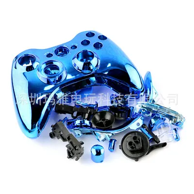 $18.50 • Buy Xbox 360 Controller Full  Chrome  Shell Cover Buttons Mod