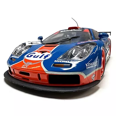 1996 Gulf McLaren F1 GTR By UT Models 1/18 Scale Blue #34 Excellent Condition • $79.95