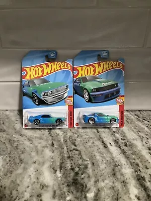 2023 Hot Wheels '69 Ford Mustang Boss 302 & '07 Ford Mustang Falken Lot Of 2 • $10.95