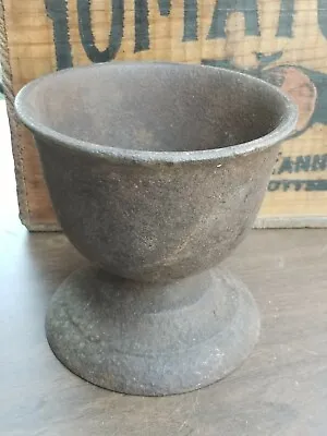 Antique Apothecary Medical Forged Cast Iron Mortar (& Pestle) 1800's • $60