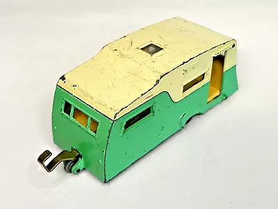 Dinky Toys No. 188 Four-Berth Caravan Camper Trailer White/Green • $12.99