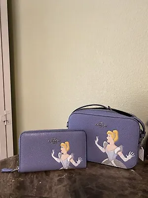 Coach Disney X Coach Mini Camera Bag With Cinderella & Wallet (Set) • $315