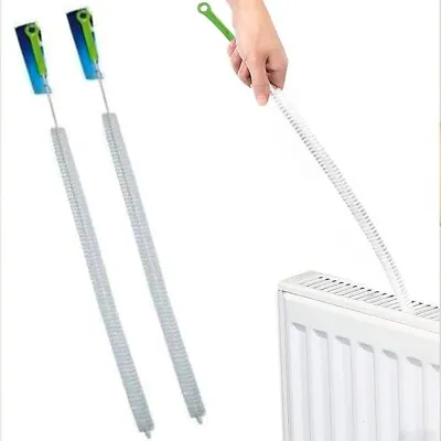 Long Reach Flexible Radiator Heating Brush Duster Bristle Cleaner 70cm UK SELLER • £3.97