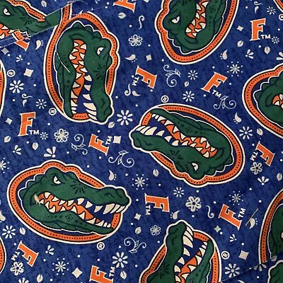 Fabric University Florida Gator Print Toss Cotton 4 Pcs Each 24 X 7  • $6.58