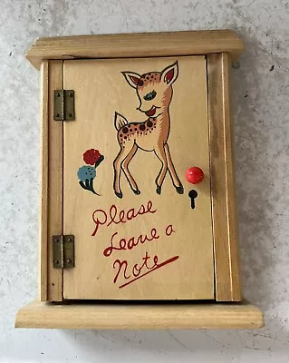 Vintage Wood Door Message Holder • $18