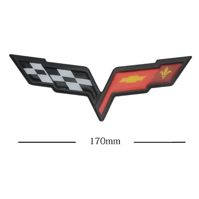 For 2005-2013 C6 Corvette OEM New Front Hood Rear Crossed Flags Emblems Badge • $16.99