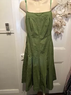 Country Road Green Midi Dress Size 14 • $30