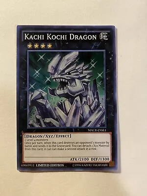 Yugioh! Kachi Kochi Dragon MACR-ENSE1 Limited Edition Super Rare VLP • $1