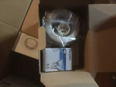 10 Philips  White  Fire Rated Downlights Fittings With 50 W Halogen Lamp   • £40