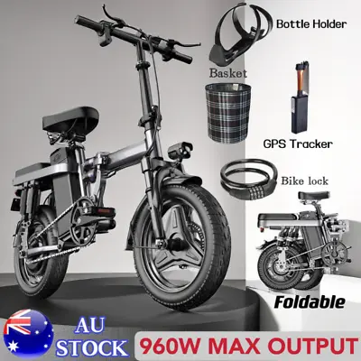 2024 Upgrade 1000W Electric Bike Foldable With GPS Tracker 48V Removable Battery • $846.99
