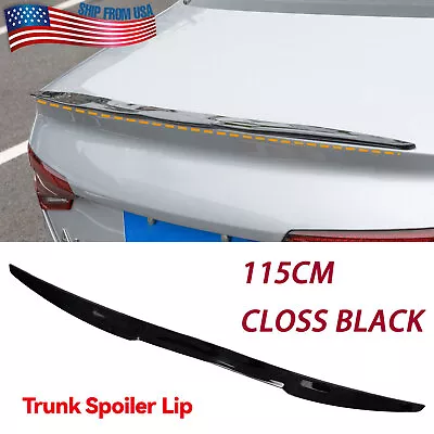 45 115cm Universal Car Rear Roof Lip V-Style Spoiler Black Tail Trunk Wing Closs • $22.09