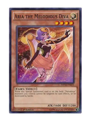 Aria The Melodious Diva - Mint / Near Mint Condition YUGIOH Card • $2