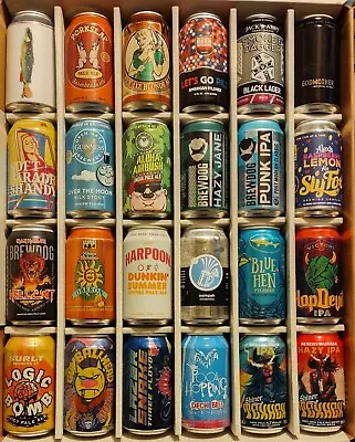 24 Different 12 Oz. USA Craft / Micro Beer Cans  Lot-24 • $24.95