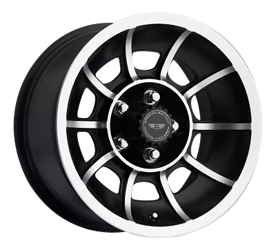 2 New  Matte Black American Racing  Vn47 Vector 15x8.5 5-114.30  (56201) • $342