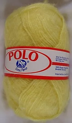 Lana Moro Polo Yarn Yellow Brushed Acrylic • $7.98