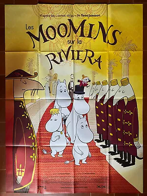 Poster The Moomins Sur The Riviera Xavier Picard Animation Child 47 3/16x63in • $11.18