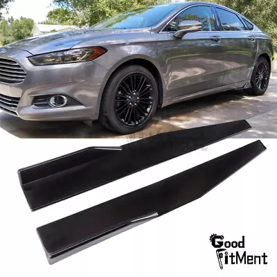 Car Side Skirt Extensions Rocker Panel Body Kit Splitters For Ford Mustang GT500 • $27.85