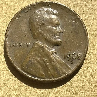 1968-D Lincoln Cent Error Multiples Errores 8 • $1105