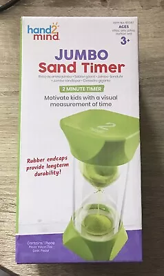 JUMBO 2 Minute Sand Timer Kids/Teachers (game Activities School) -Green Sand • $16