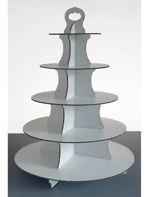 5 Tier Disposable Cupcake Stand Paper Cupcake Tower • $8.41