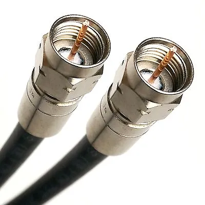 QUAD SHIELD SOLID COPPER 3Ghz RG-6 COAXIAL CL2 UV RESISTANT INDOOR OUTDOOR CABLE • $19.16