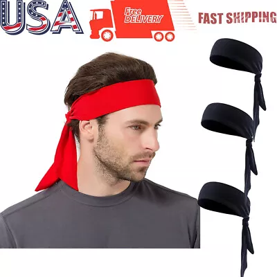 Breathable Sports Cycling Gym Basketball Headband For Women Men Bandana Scarf • $17.26