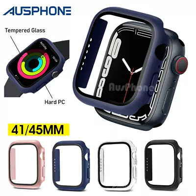 $6.79 • Buy For Apple Watch Ultra 8 SE 7 6 5 4 3 2 Case Full Glass Cover 41 45 40 44 49mm