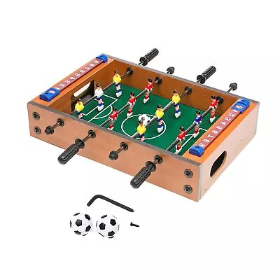 Mini Foosball Table For Kids Wooden Hockey Table-Top Game Small Foosball/Socc... • $45.22