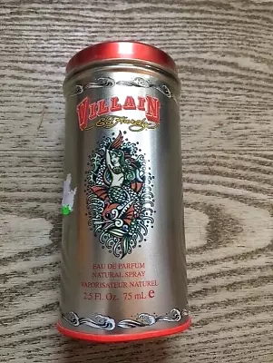 SEALED NEW VILLAIN BY ED HARDY Christian Audigier EDP Spray 2.5 Oz PARFUM • $150