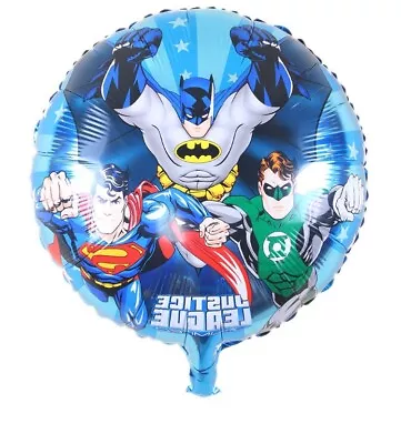 Justice League 18' Round Foil Balloon Birthday Party Decoration • $3.25