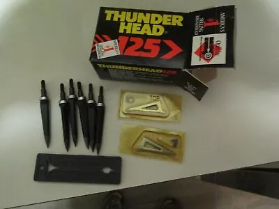 $48 • Buy NEW Thunderhead 125 Broadheads 6 Pack 3 Blade /extra O Rings