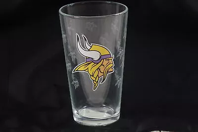 Logo Brands NFL Minnesota Vikings 16oz Pint Glass • $29.99