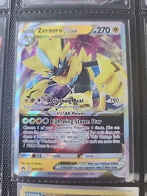 Pokémon TCG Zeraora Vstar Crown Zenith 055/159 Holo Ultra Rare • $4