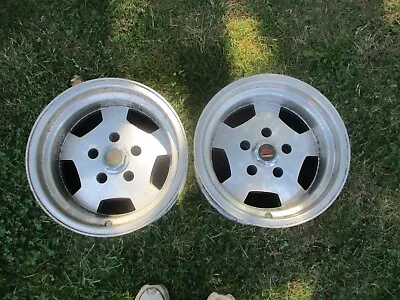 2 15'' X 8.5'' Vintage Sendel Slotted 5x5'' Chevy Truck Van Wheels 511 • $229.95