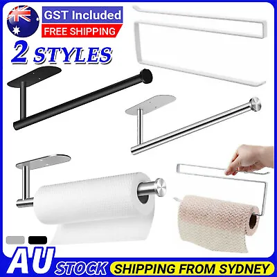 Paper Towel Holder Hanger Rack Kitchen Shelf Organizer Under Cabinet Roll Cup AU • $13.85