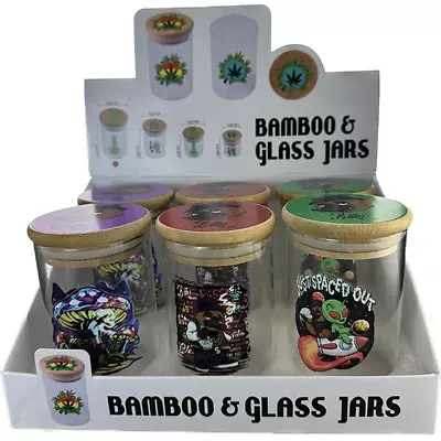 Large Billy Mate Sealed Glass Jar With Bamboo Lid Store Herbs Air Tight Fresh • $19.90