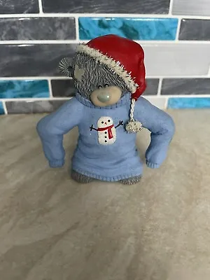 Christmas Gifts - Rare Me To You Bear & Snowman Jumper Figurine Resin Ornament • £5.50