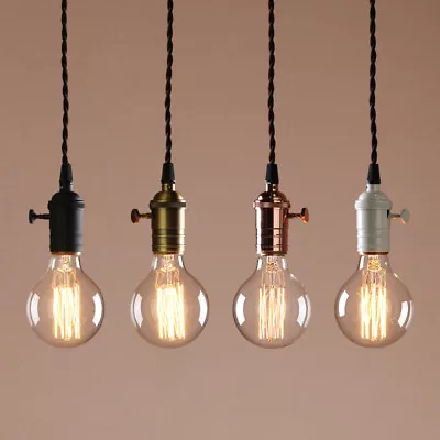 Cluster 1 Retro Industrial Lampholder Loft Ceiling Pendant Light Copper Fittings • $32.99