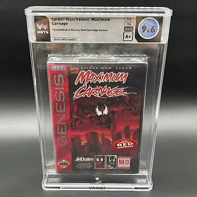 Maximum Carnage: Spiderman & Venom (Sega Genesis) New Sealed WATA 9.6 A+ • $719.95