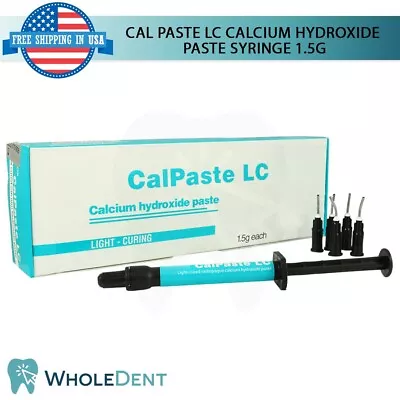Calcium Hydroxide Paste Cavity Liner Dental Restoration Light Cure Syringe 1.5g • $17.90