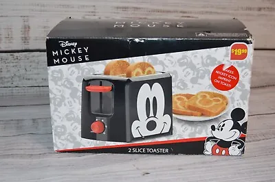 Disney-Mickey Mouse 2-Slice Toaster Leaves Mickey Mouse Imprint Of Toast NEW • $19.99