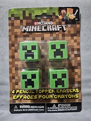Minecraft Pencil Topper Erasers (4) ~ Birthday Party Favors~School~Office~Fun • $5