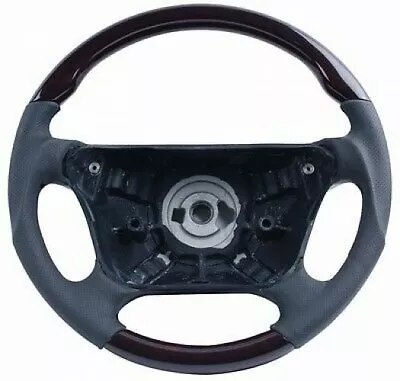 2000-2002 Mercedes W210 E Class Steering Wheel Walnut BK Leather After Facelift  • $399