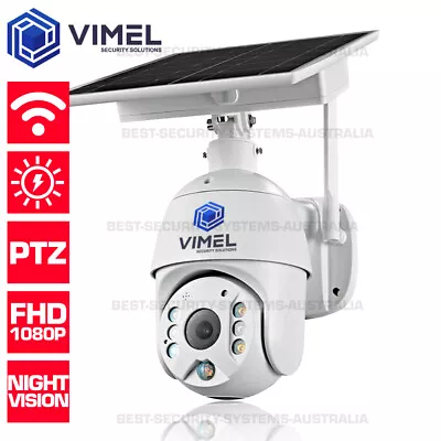 WIFI Security Camera Solar Flood Light 24/7 PTZ Home Remote Live Camera Outdoor • $149